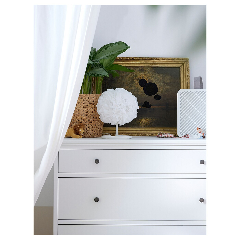 IKEA VINDKAST  (ИКЕА ВИНДКАСТ)  -  Настольная лампа, белая, 26 см