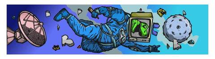 Шкурка для самоката Shkura Prod Dino 15,24x60,96cm "динозавр в скафандре"