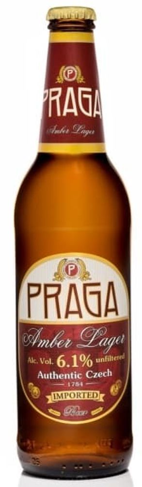 Praga Amber Lager 0.5 л. - стекло(20 шт.)