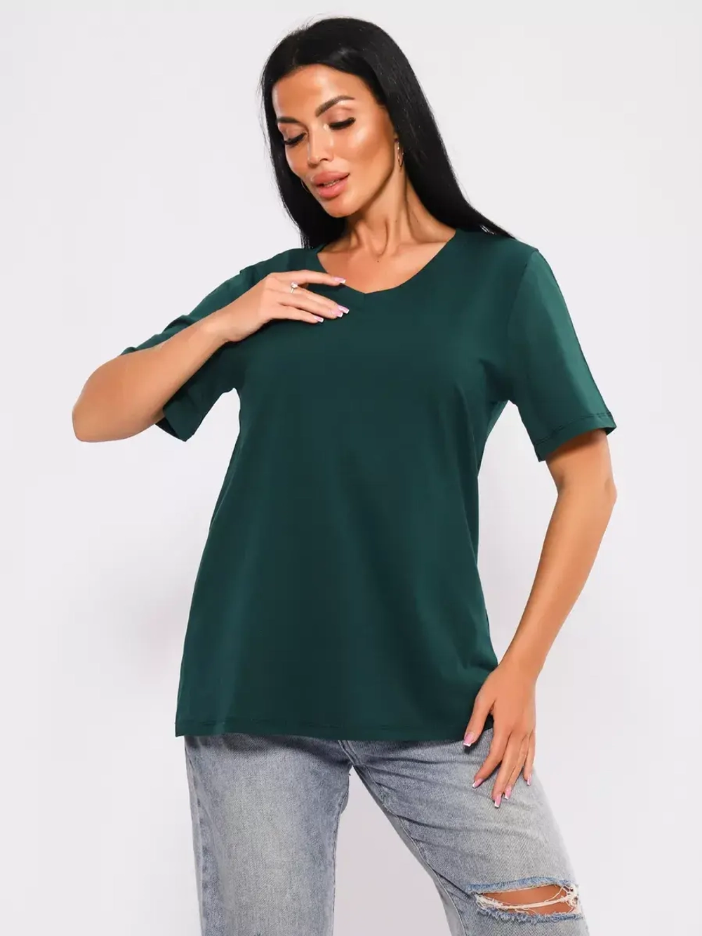 Футболка базовая большие размеры