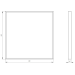 Светильник светодиодный ЭРА SPO-910-1-40K-032 32Вт 4000К 3360Лм 595x595x40 призма