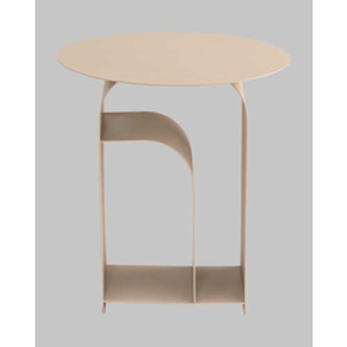 Журнальный столик Arwel металл бежевый