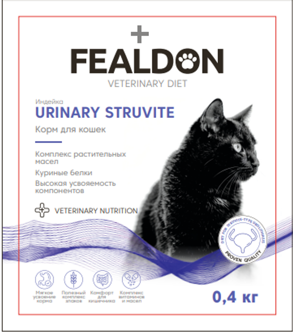 Сухой корм для кошек Fealdon URINARY STRUVITE