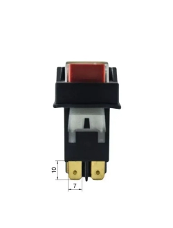 Выключатель (кнопка) DKLD DZ-6 (LBD10 / KJD17 / KLD-28A) 12А для бетономешалки 5 контактов