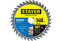 Диск пильный по дереву Точный рез (140x20/16 мм; 36T) Stayer 3682-140-20-36_z01