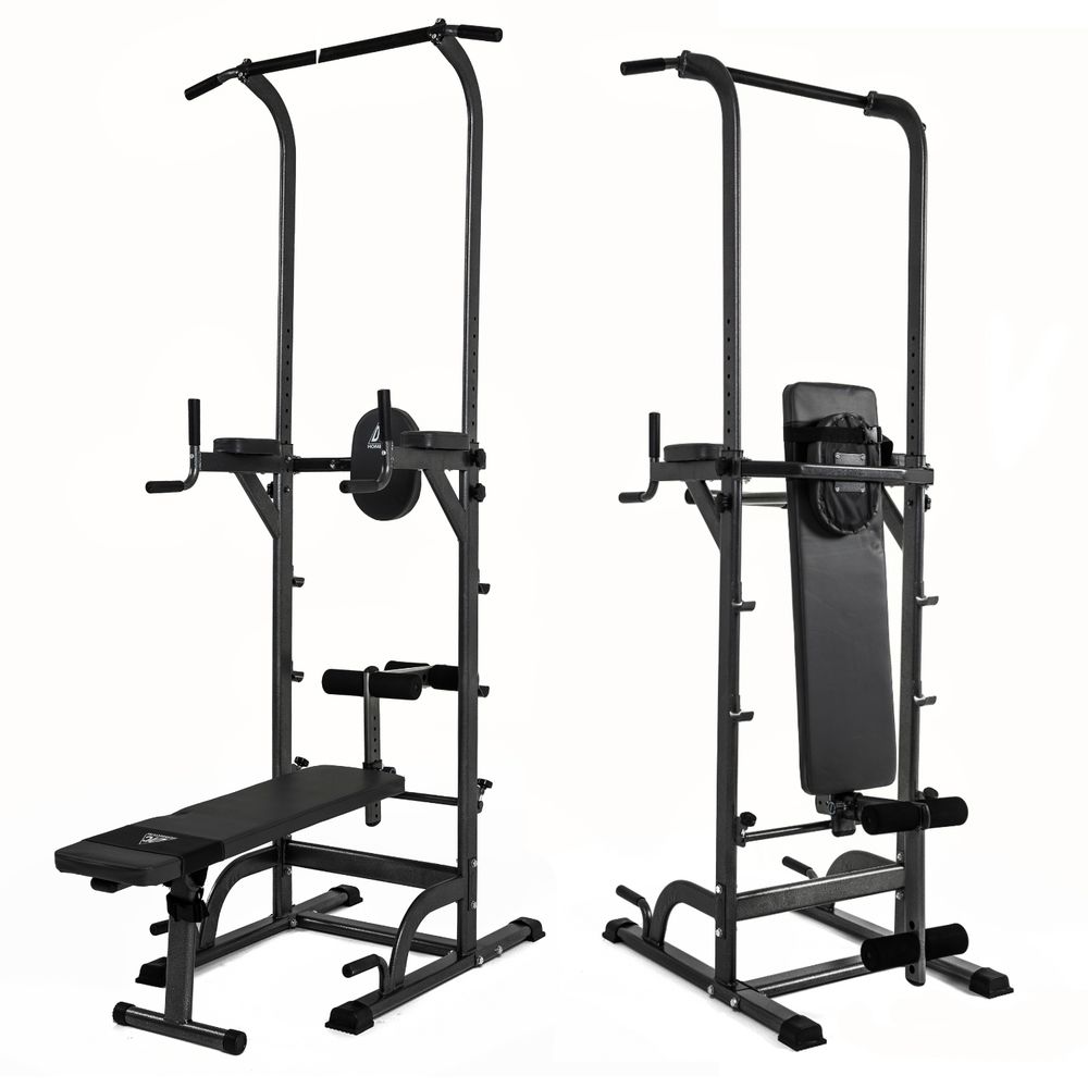 Турник-брусья DFC G-series с прямой скамьей с валиками