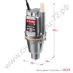 ЗУБР Родничок-Н, 25 м, вибрационный насос с нижним забором (НВН-25)