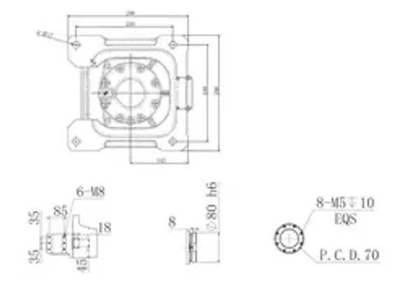 Хвостовик шестигранный 9,5 мм для коронок с алмазным напылением Karnasch