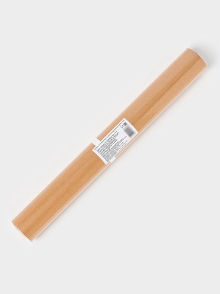 Бумага для выпечки силиконизированная 38 см×25 м, жиростойкая, пергамент, коричневая