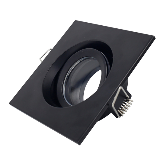 ST255.418.01 Св-к встр. Черный GU10 1*50W  IP65 L96xW96xH45 220V Без ламп