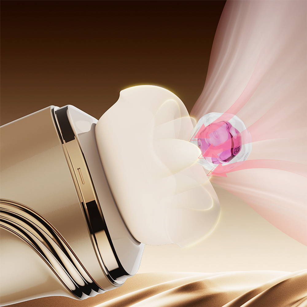 Имитатор куннилингуса BeYourLover Lippy (Губы) вакуумно-волновой с функцией лизания и нагревом