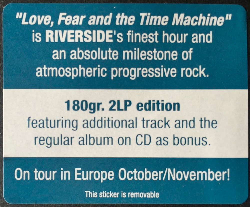 Riverside / Love, Fear And The Time Machine (2LP+CD)