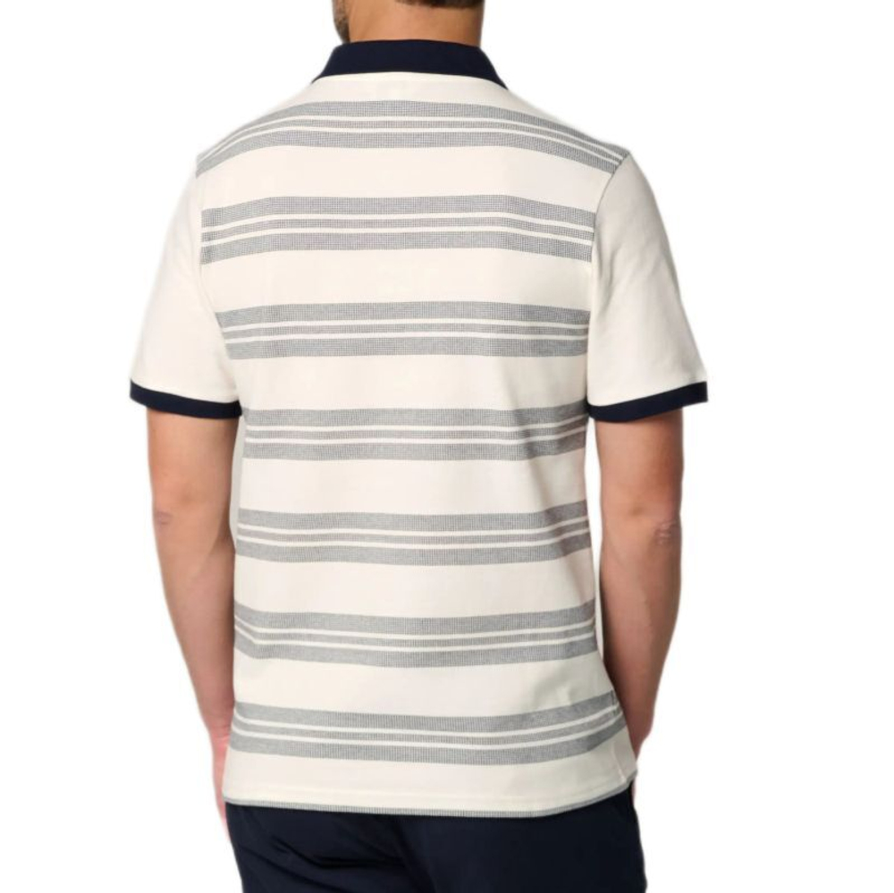 Мужское теннисное поло Roland Garros Heritage Tristan - экрю/темно-синий