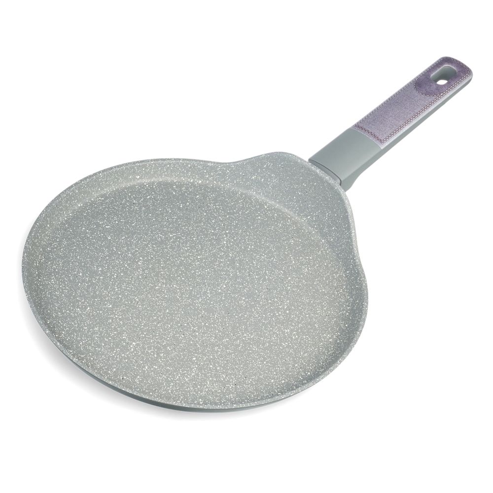СКОВОРОДА БЛИННАЯ С АНТИПРИГАРНЫМ ПОКРЫТИЕМ PFLUON MARBLE, 24*4,3 СМ