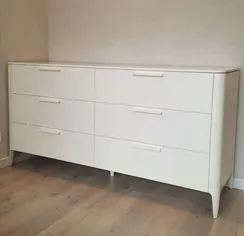 Комод Type 6 ящиков ширина 170 см (молочный)