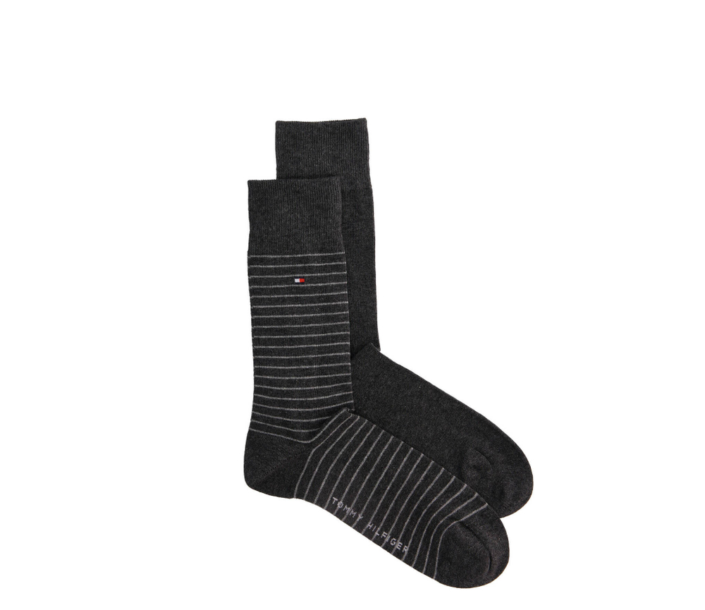 носки 2 пары Tommy Hilfiger - графитовый(100001496)