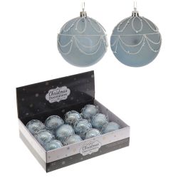 GAEM Набор из 12шт Украшение новогоднее "Шар", D 8 см, L35 W27 H8,5 см