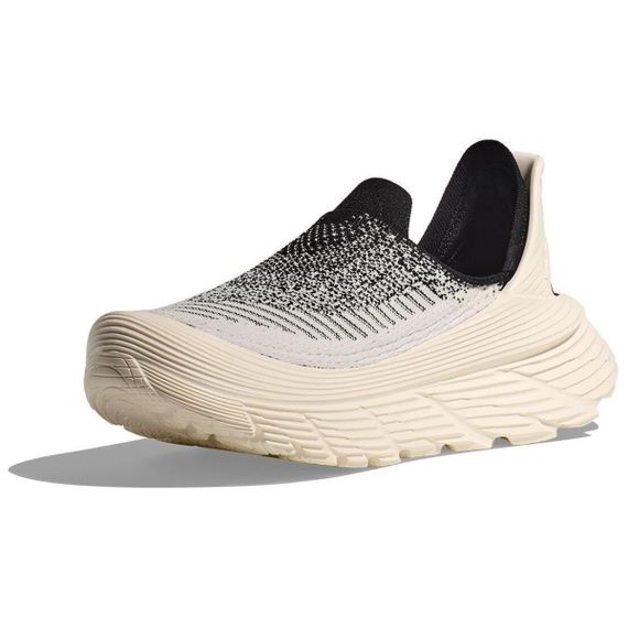 HOKA ONE ONE Restore TC Трекинговые ботинки Низкий верх Черный/Айвори белый Унисекс