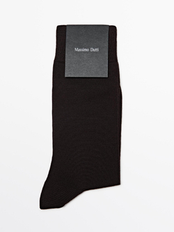 Massimo Dutti Носки из смесовой шерсти, шоколадный