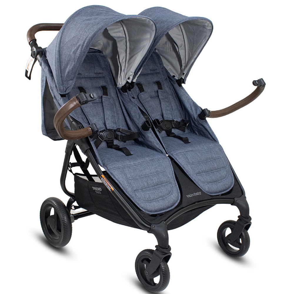 Детская прогулочная коляска для двойни Valco baby Snap Duo Trend Denim