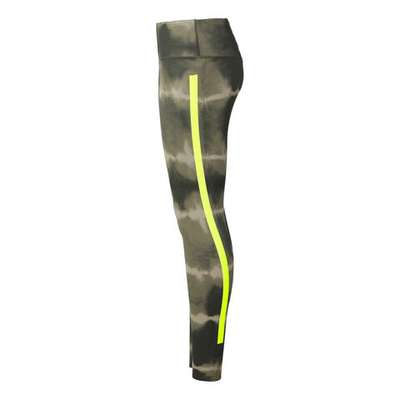 Женские теннисные брюки Nike Dri-Fit One Luxe Mid-Rise All Over Print Tight Women - Green