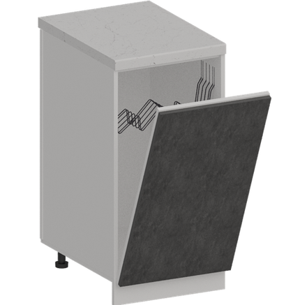 Кухня Модуль ШНВ 450 Графит / Бетон