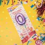 Свеча для торта Цифра Шарик «0» 6*4 см