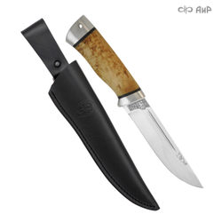 Нож АиР Бекас (карельская береза, 95х18, алюминий, тыльник)