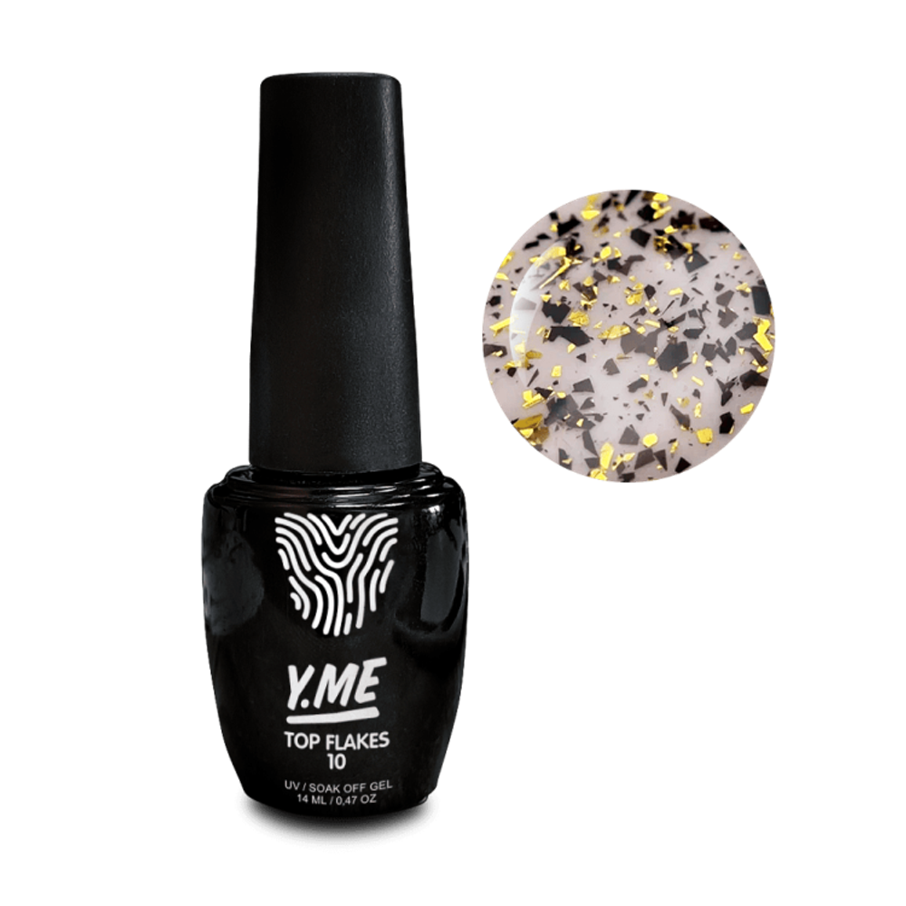 10 Top Flakes (глянцевый ,серебряные хлопья), Y.me