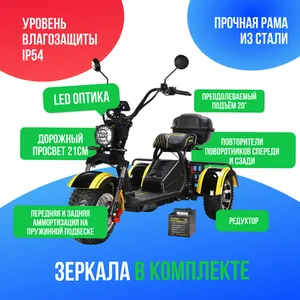Электротрицикл SIBERTON PRO TRIKE 3000W (60V/21Ah) фото №4