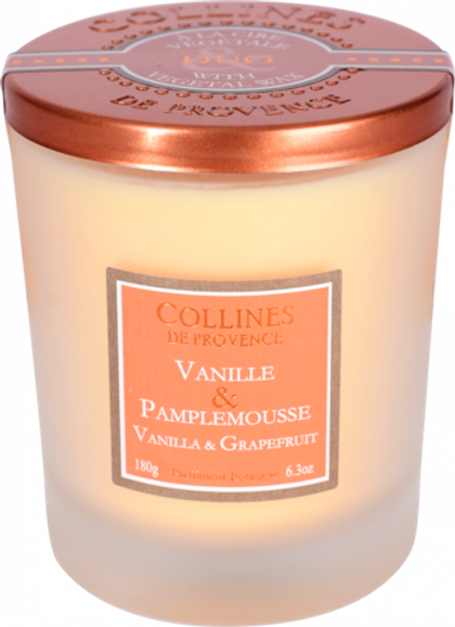 Свеча Collines 180гр Дуэт Vanilla & Pamplemousse