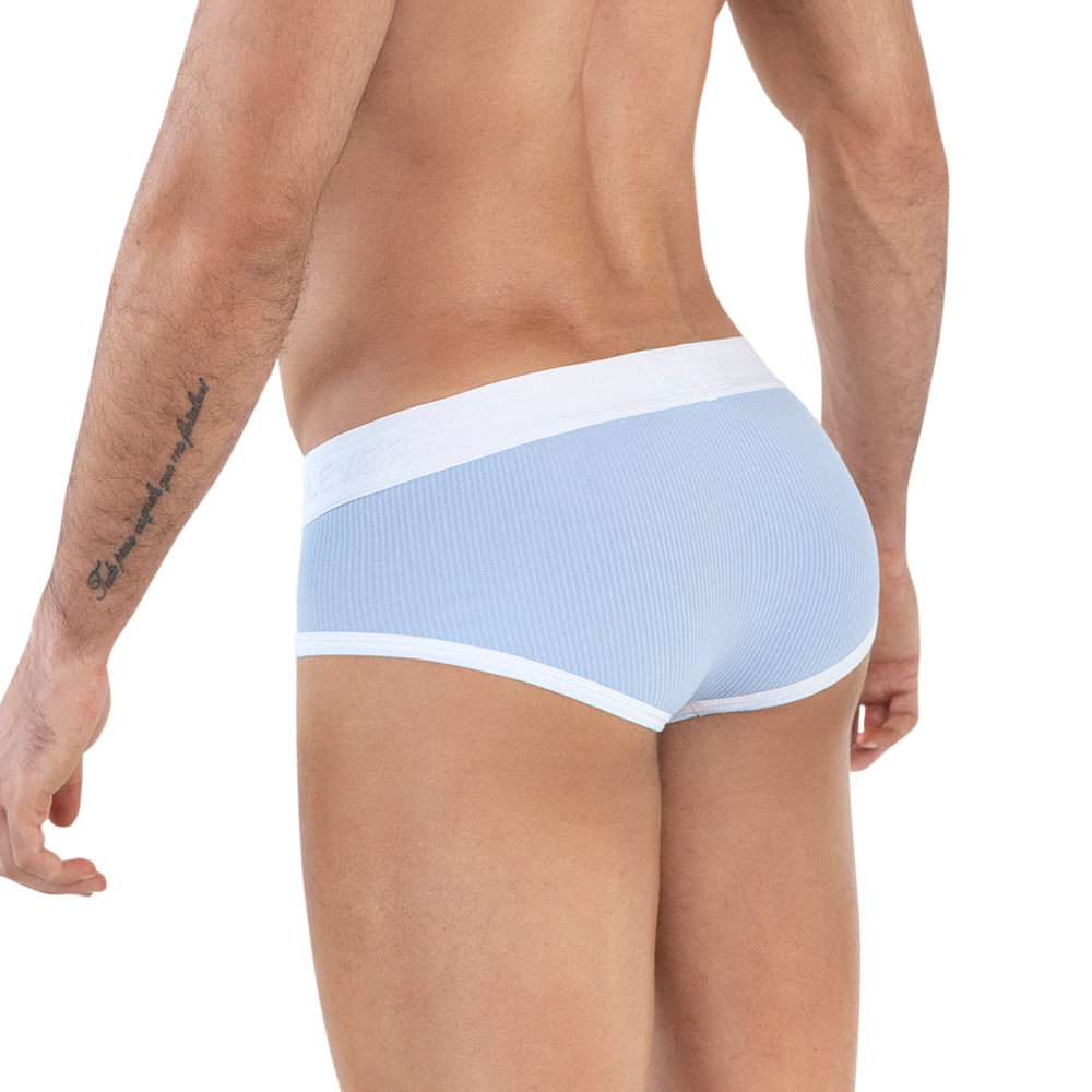 Мужские трусы брифы голубые Clever Moda URBANO PIPING BRIEF 161507