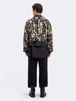 Косуха леопардовая из экокожи и нейлона Ola Ola OLA OLA