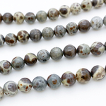 Риолит бусины, диаметр 6,2-6,4 мм, цена за 15 шт (1/4 нити)