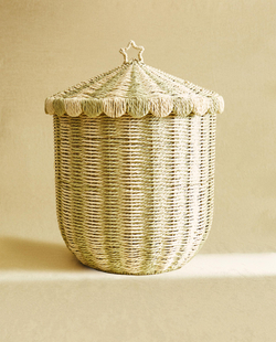 Zara Home Корзина из плетёной бумаги, цвет разноцветный, 37 см · 2614/049