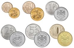 Набор из 6 регулярных монет РФ 2011 года. ММД (10 коп. 50 коп. 1 руб. 2 руб. 5 руб. 10 руб.)