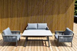 "Сан Ремо" комплект садовый для лаунж-зоны серый