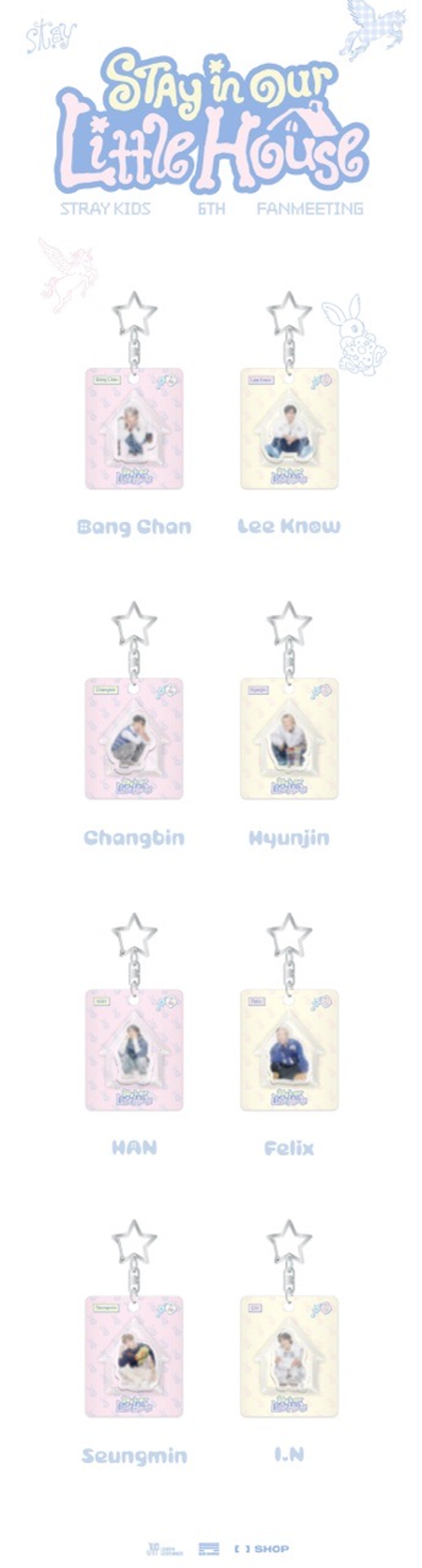 Мерч STRAY KIDS - 'STAY in Our Little House' MINI BLOCK KEYRING