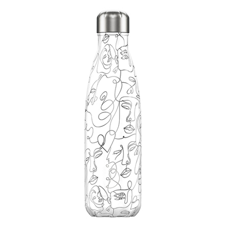 Chilly's Bottles Термос Line Drawing 500 мл Faces