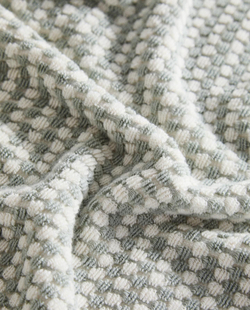 Zara Home - Хлопковое банное полотенце со структурой, зеленый, 30х50 см