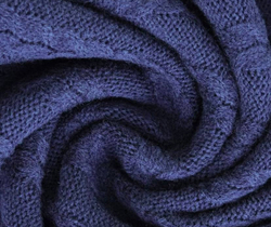 Плед Косы ПД039-11 синий