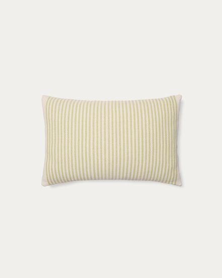 Чехол для подушки Lioris из хлопка в зеленую полоску 60 x 40 см