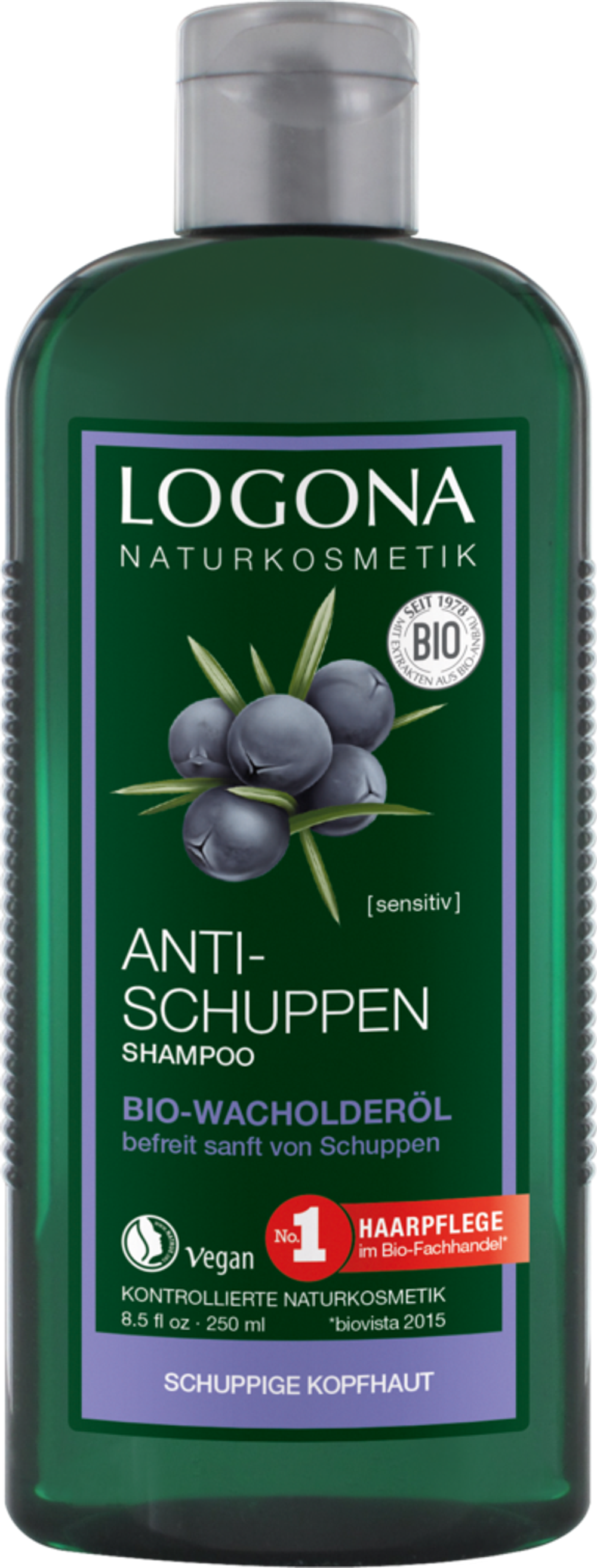 Шампунь против перхоти с маслом Можжевельника 250 мл ( Logona)