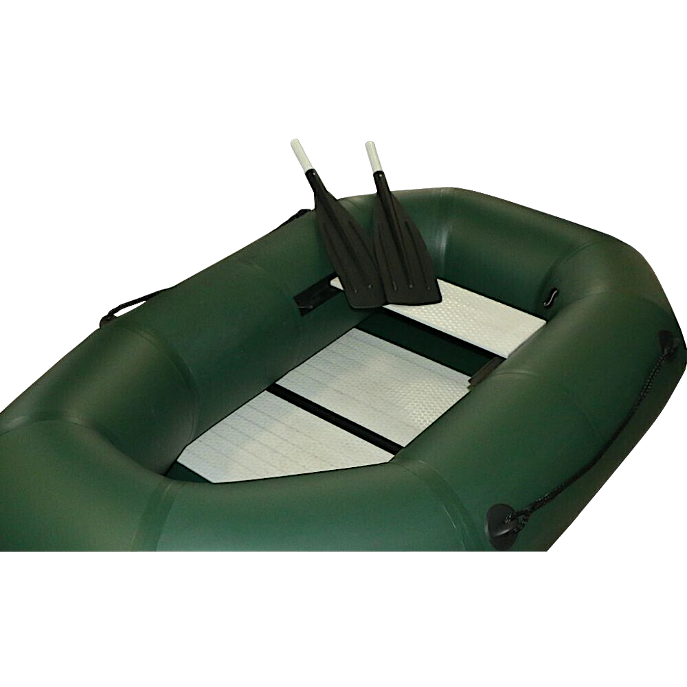 Лодка ПВХ Polar Bird Чирок Гребная PB-190Т Teal со стеклокомпозитной сланью и банкой Зелёная