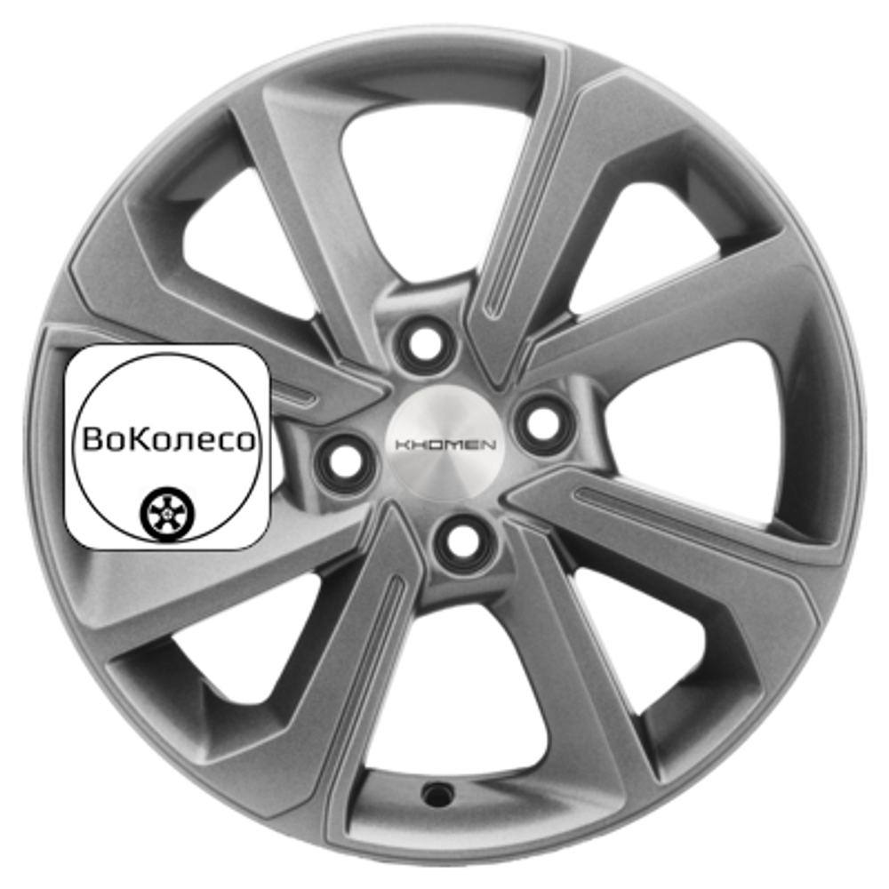 6x15/4x100 ET40 D60,1 KHW1501 (Logan/Sandero/Xray) G-Silver Khomen Wheels
