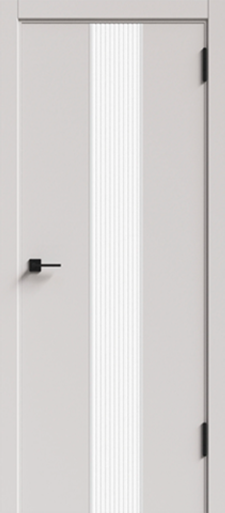 Межкомнатная дверь Дубрава Сибирь Спутник-2 ПГ (молдинг серебро) ПЭТ Платина