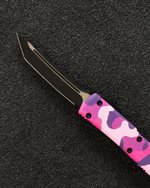 Автоматический складной нож SteelBro Ultratech T/E Black Tanto Glamour CAMO VG-10 123-1GLMCS (черный-розовый-камуфляж)