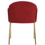 Стул raspy, велюр, бордовый