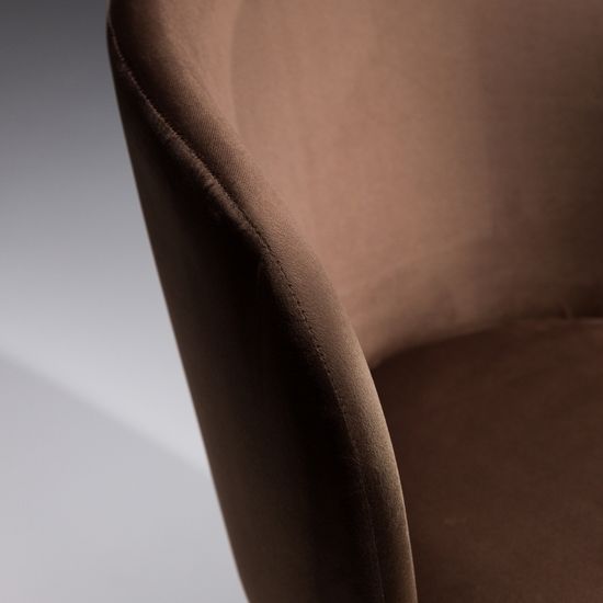 Обеденный стул Gerta шоколад велюр Премиум