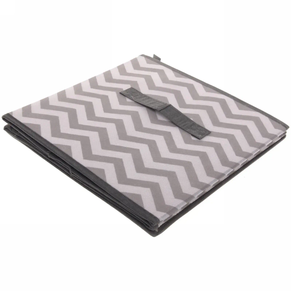 Короб - органайзер складной для хранения вещей «РОНА», цвет пыльно - серый, 28*28*28см